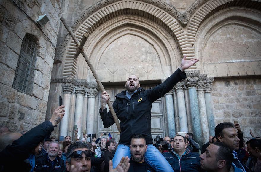 Holy Christian site in Jerusalem opens after protest by church leaders