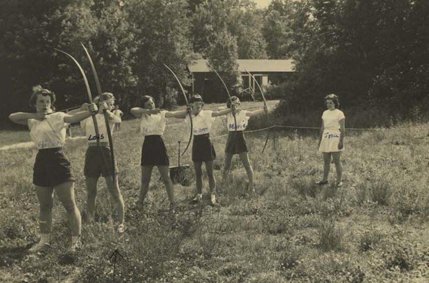 Campers at Camp Watitoh in Becket, Mass., in 1950. Photo: Center for Jewish History
