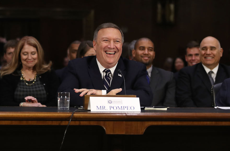 What does Mike Pompeo as secretary of state mean for Jews and for Israel?