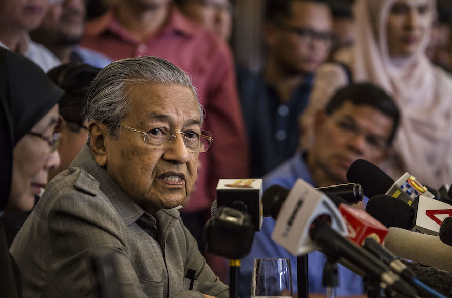 Malaysia’s new 92-year-old prime minister is a proud anti-Semite
