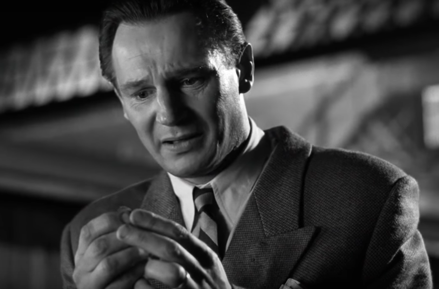 Liam Neeson as Oskar Schindler in “Schindler’s List.” Photo: Screenshot from YouTube