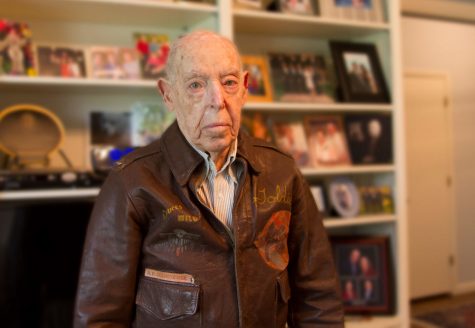 During World War II, Ralph Goldsticker Jr. served as a first lieutenant in the U.S. Army 8th Air Force. Goldsticker was a bombardier on B-17s flying missions over Europe. Photo: Mike Sherwin