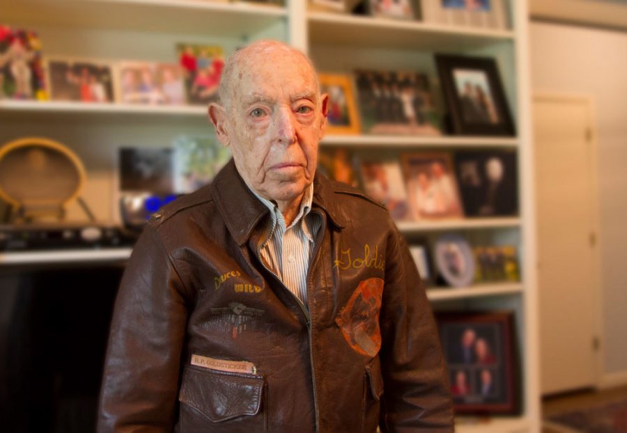 During World War II, Ralph Goldsticker Jr. served as a first lieutenant in the U.S. Army 8th Air Force. Goldsticker was a bombardier on B-17s flying missions over Europe. Photo: Mike Sherwin