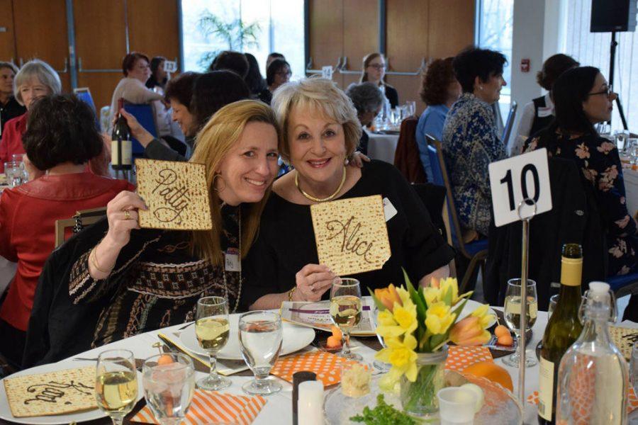 Above%3A+Temple+Israel+held+its+fifth+annual+Women%E2%80%99s+Passover+Seder.+Pictured+are+mother-daughter+duo+Patty+Bloom%2C+director+of+admissions+and+marketing+at+Saul+Mirowitz+Jewish+Community+School%2C+and+Alice+Handelman%2C+Jewish+Light+board+member+and+community+volunteer.