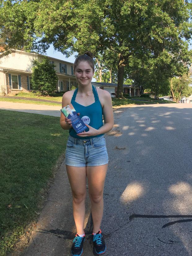 Sydney Tennill, a senior at Clayton High School, said she got involved with politics after Cort VanOstran, the Democratic candidate for Missouri's 2nd Congressional District, spoke to her AP Government class in May.