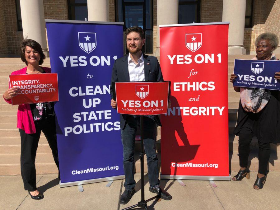 Benjamin Singer serves as spokesman for Clean Missouri, the group behind Amendment 1, which would revamp the state’s redistricting process.  