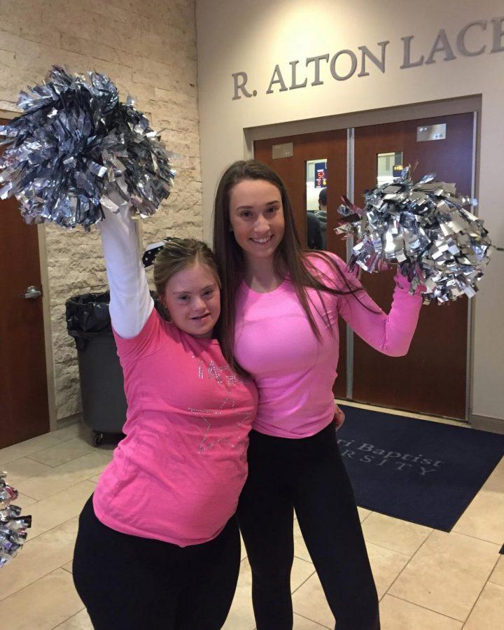 MICDS senior Maddie Goldberg (right) started the Best Buddies chapter at her school. Best Buddies is a program for students with and without disabilities that focuses on friendship.