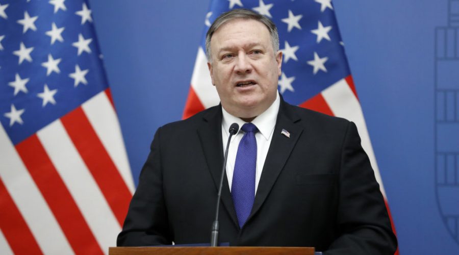 Mike Pompeo in Poland urges the country to pass Holocaust restitution legislation