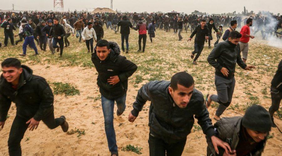 Palestinian+protesters+take+part+in+a+demonstration+marking+the+one+year+anniversary+of+the+Great+March+of+Return%2C+near+the+Israel-Gaza+border%2C+east+of+Rafah+in+the+southern+Gaza+Strip%2C+on+March+30%2C+2019.+Photo%3A+Abed+Rahim+Khatib%2FFlash90