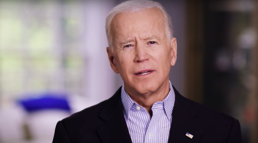Joe+Biden+in+his+campaign+announcement+video%2C+released+April+25%2C+2019.+%28Screenshot+from+YouTube%29