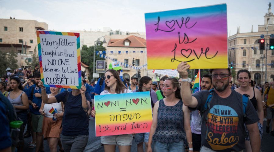 People+take+part+in+the+annual+Gay+Pride+Parade+in+Jerusalem%2C+June+6%2C+2019.+Photo%3A+Noam+Revkin+Fenton%2FFlash90%C2%A0%C2%A0