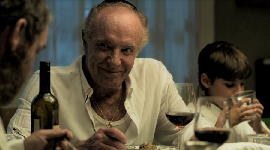In “Holy Lands,” James Caan plays a secular American Jew who moves to Israel to escape the drama of his family — and to raise pigs. (Cinedigm) 