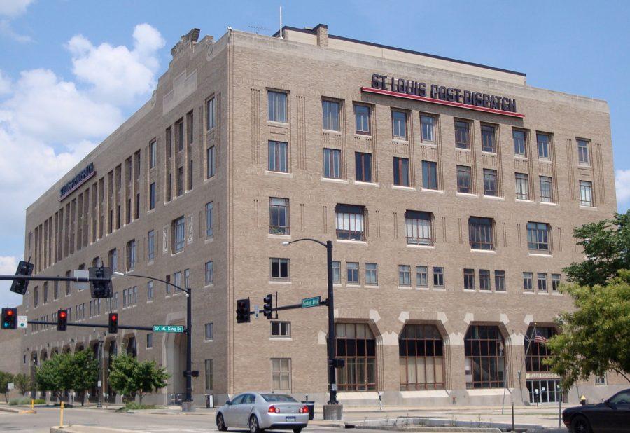 The St. Louis Post-Dispatch will move from its longtime home at 900 Tucker Blvd. (shown here)  to 901 North 10th St. 
