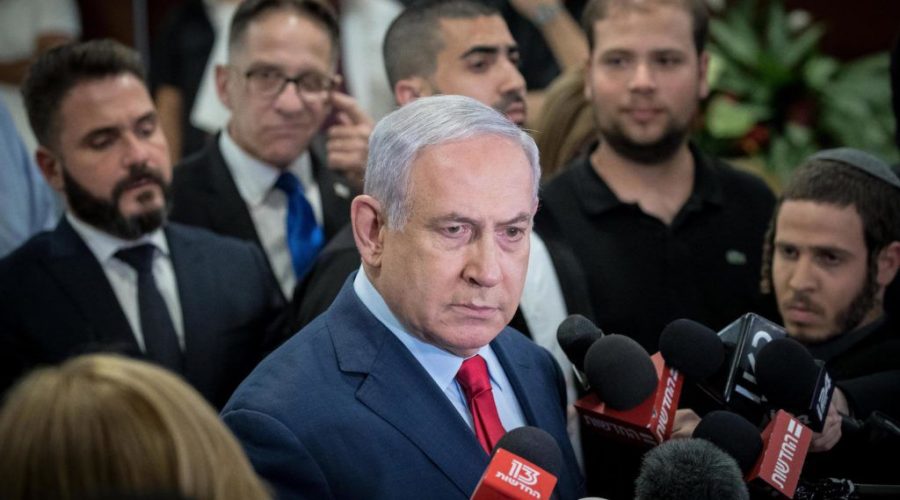 Israeli+Prime+Minister+Benjamin+Netanyahu+speaks+to+the+media+after+the+Knesset+voted+to+dissolve+itself%2C+May+30%2C+2019.+Photo%3A+Yonatan+Sindel%2FFlash90