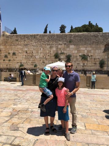 In July, Judy and Josh Rosenbloom of University City, and their children, Nesya, Akiva and Nili, made aliyah. Here, the family is shown in Jerusalem. Family photo