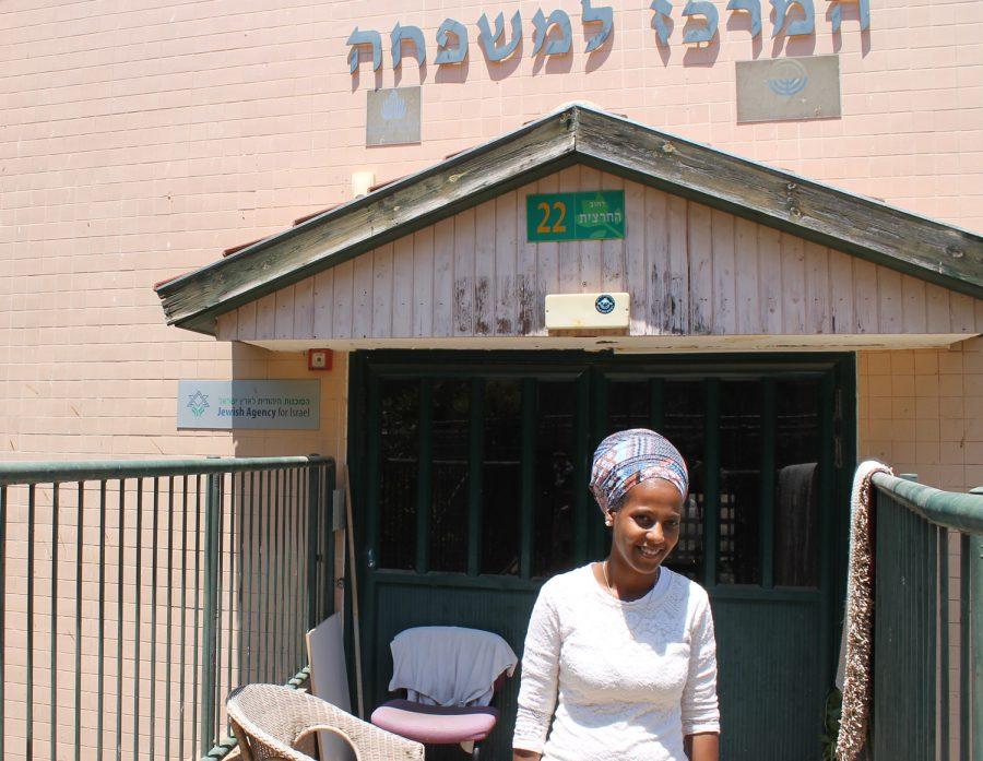 Mentamer Beleta, an Ethiopian Jewish immigrant to Israel, now works to help other Jews of Ethiopian descent at the Family Empowerment Center in Yokneam. Photo: Eric Berger