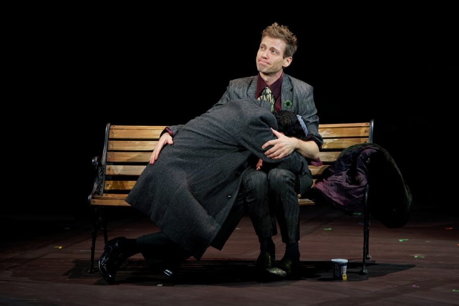 Barrett Foa and Ben Cherry in The Rep’s production of ‘Angels in America.’ Photo by Peter Wochniak.