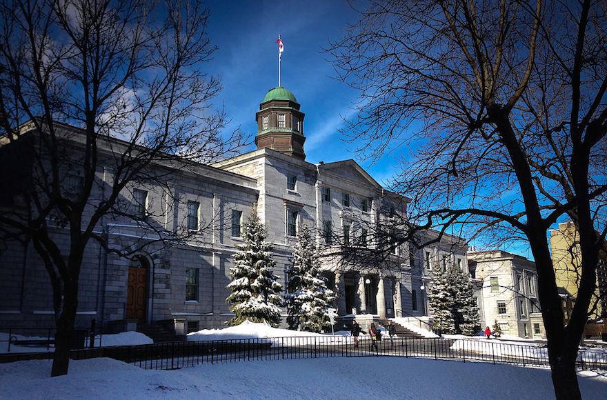 The student government at McGill University, seen here, is being accused of a persistent abuse of power and displays of hostility toward Jewish and pro-Israel students. (Wikimedia Commons)