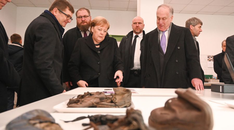 Angela+Merkel+announces+%2460m+donation+to+Auschwitz+museum