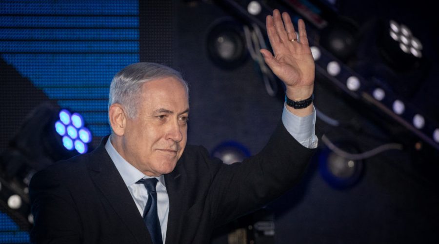 Israeli+prime+minister+Benjamin+Netanyahu+attends+a+rally+in+his+support+in+Jerusalem%2C+Dec.+22%2C+2019.+%28Yonatan+Sindel%2FFlash90%29
