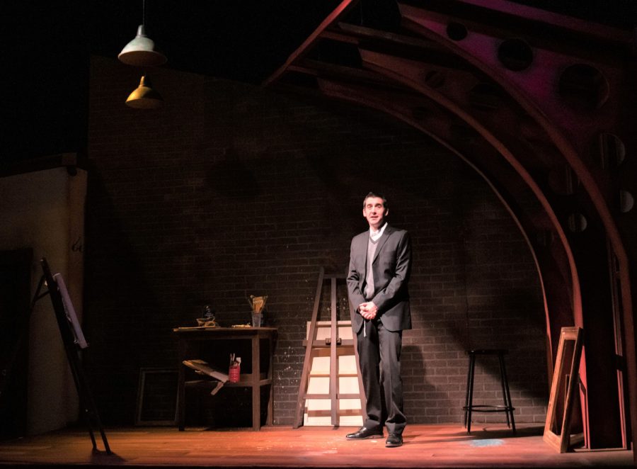 Spencer Sickman stars in “My Name Is Asher Lev at the New Jewish Theatre. Photo: Greg Lazerwitz 