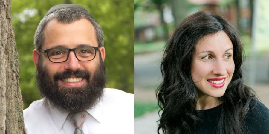Rabbi Hershey Novack (left) and Rabbi Chana Novack (right)