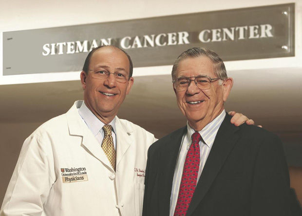 Dr. Timothy J. Eberlein (left) and Alvin Siteman