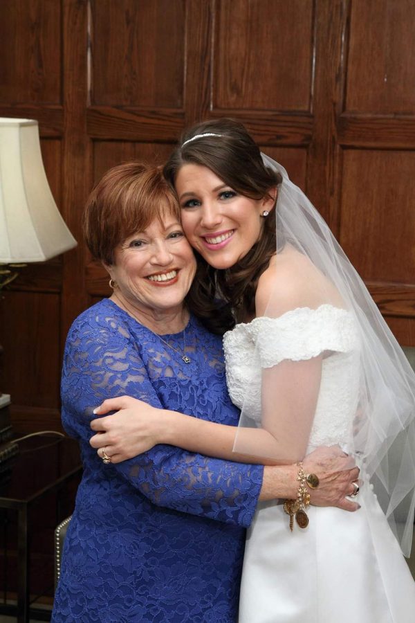 Becca Near and her grandmother Gail Hawkins at Near’s wedding in 2014. 