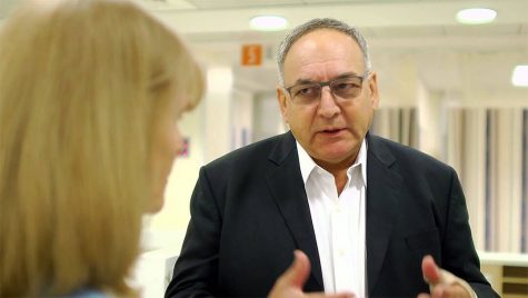 Dr. Zeev Rotstein, shown being interviewed in 2016, said Hadassah’s work in Russia is unconnected to Israeli efforts to develop its own vaccine. (Hadassah International/YouTube) 