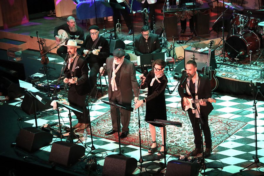 Brothers Lazaroff and a host of special guests including Rabbi James Stone Goodman perform at the ninth annual Hanukkah Hullabaloo on Saturday, Dec. 14, 2019 at the Grandel Theatre. Photo: Bill Motchan