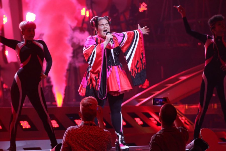 Netta Barzilai in the 2018 Eurovision Song Contest Grand Final. Photo via Wikipedia