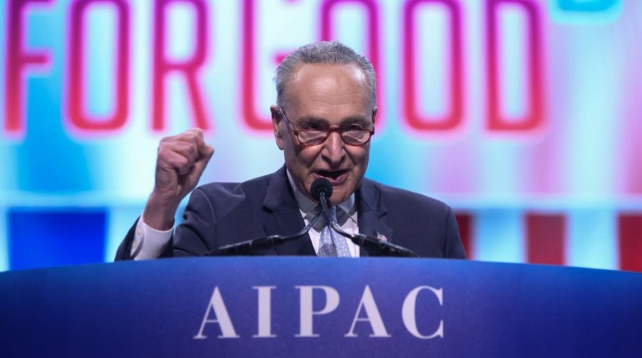 Sen.+Chuck+Schumer+speaks+at+the+AIPAC+conference+in+Washington%2C+D.C.%2C+March+25%2C+2019.+%28AIPAC%29