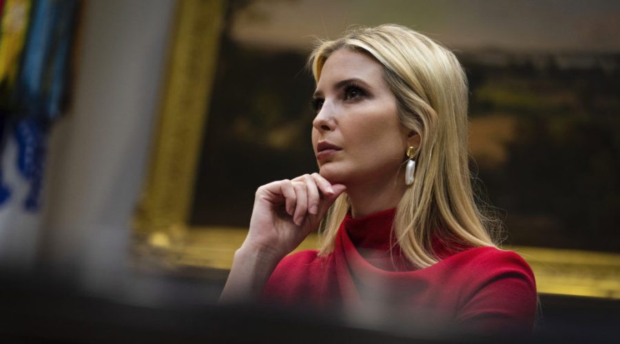 NYTVIRUS+-+Ivanka+Trump+listens+to+President+Donald+Trump+as+he+makes+remarks+during+a+Small+Business+Relief+Update%2C+Tuesday%2C+April+7%2C+2020.+%28Photo+by+Doug+Mills%2FThe+New+York+Times%29