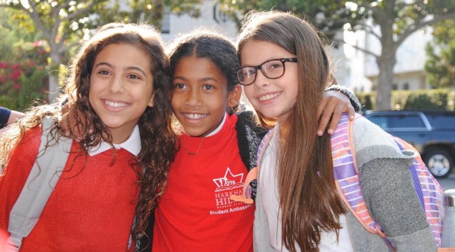 Jewish day schools have increasingly diverse student bodies, including at the Harkham Hillel Hebrew Academy in Beverly Hills, California. (Courtesy of Prizmah)