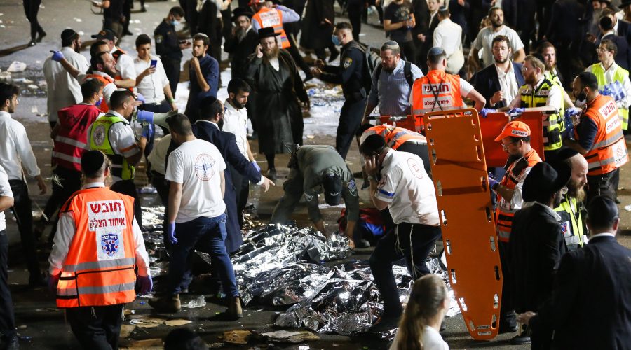 At least 45 people dead in stampede at mass Lag b’Omer holiday celebration in Israel