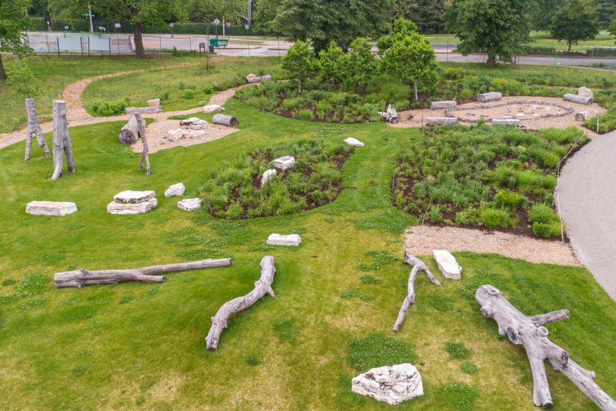 The Anne O’C. Albrecht Nature Playscape in Forest Park opens June 2. Photo: forestparkforever.org