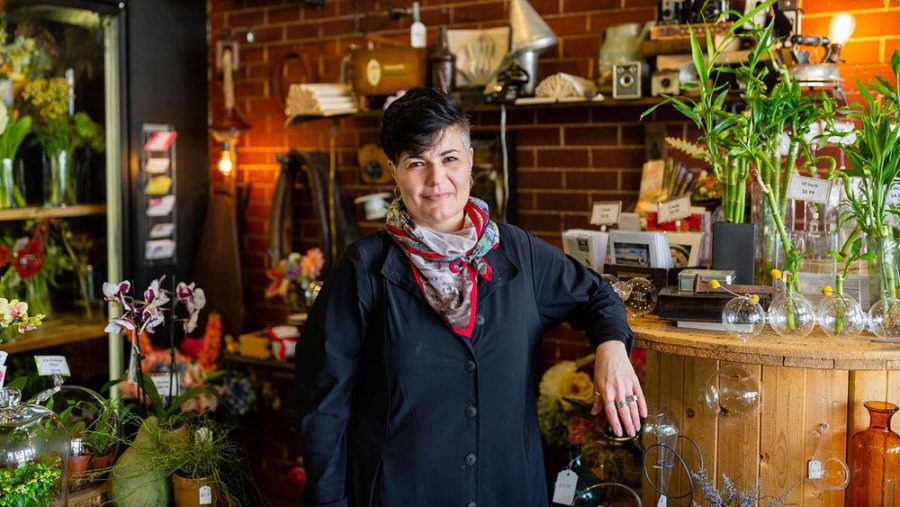 Elisheva Heit is the owner of Flamenco Flowers in the Delmar Loop.