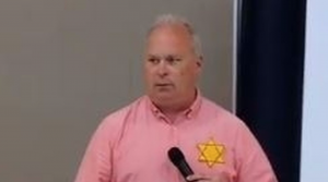 State Rep. Jim Walsh of Washington wore a yellow star 