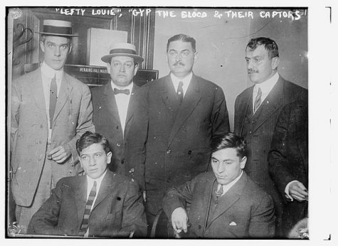 Photo shows Lefty Louie Rosenberg and Gyp the Blood Horowitz, who, with Whitey Lewis and Dago Frank Cirofici, were convicted of killing Herman Rosenthal, proprietor of an alleged gambling house in New York City.  Flikr Commons