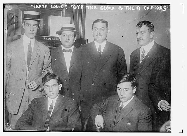 Photo+shows+Lefty+Louie+Rosenberg+and+Gyp+the+Blood+Horowitz%2C+who%2C+with+Whitey+Lewis+and+Dago+Frank+Cirofici%2C+were+convicted+of+killing+Herman+Rosenthal%2C+proprietor+of+an+alleged+gambling+house+in+New+York+City.++Flikr+Commons