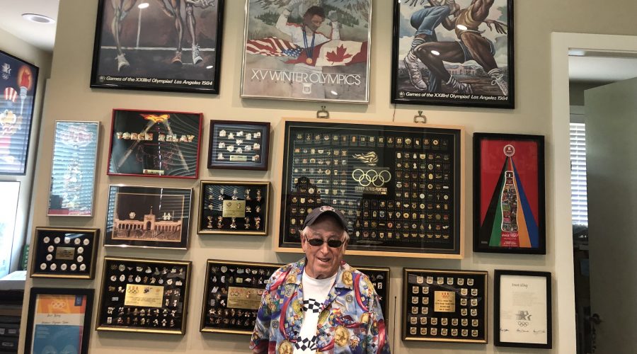 Sidney Marantz boasts a collection of over 12,000 Olympic pins. (Courtesy of Marantz)