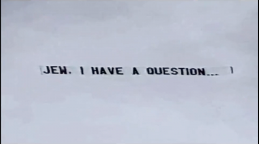 The banner in question flies across the Florida sky, August 2021. Screenshot)