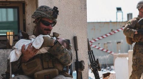 The Jewish Marine who went viral cradling a baby earned his chops keeping kids happy at a JCC