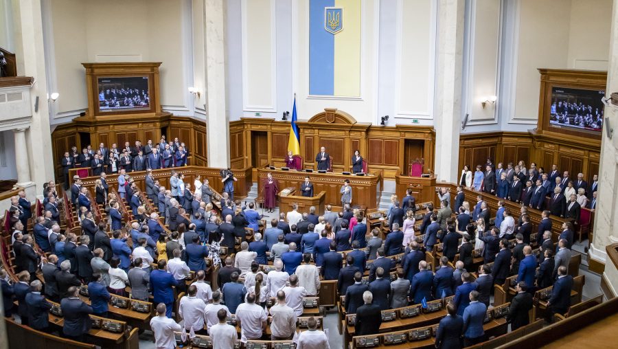 Ukrainian+President+Volodymyr+Zelensky+addresses+parliament+in+Kyiv%2C+Ukraine%2CMay+20%2C+2019.+%28U.S.+Embassy+Kyiv%2C+Ukraine%2FFlickr%29