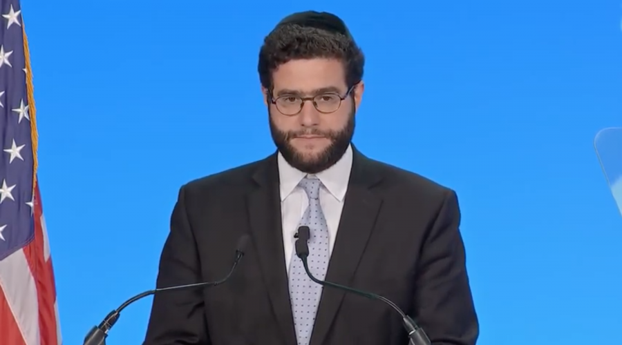 Rabbi Benjamin Goldschmidt, 34, had been working for Park East Synagogue for a decade. (Screenshot from YouTube)
