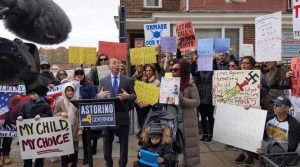 Anti-vaxxers protest with swastikas and yellow star outside Jewish politician’s office in the Bronx