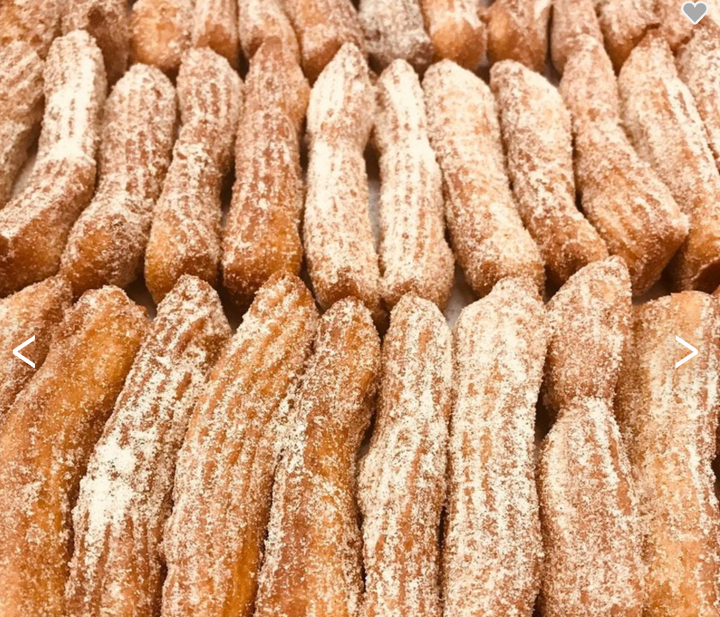 Cinnamon-sugar fried dough churros for Hanukkah