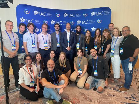 State Senator Steven Roberts (back row at center with members of the St. Louis delegation at the Israeli American Council National Summit.