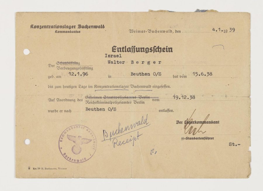 Berger-Walter-Release-from-Buchenwald-Document