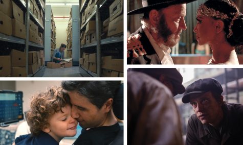 The 2022 Jewish Film Festival includes (clockwise from top left): ‘Blue Box,’ ‘Tango Shalom,’ ‘Plan A’ and ‘Not Going Quietly.’